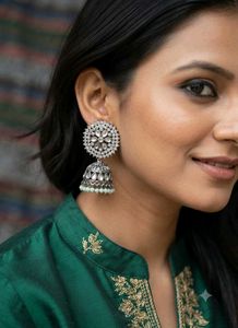 Stunning light green jhumka
