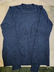Women's Blue Crew Neck Sweatshirt