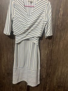Striped Tie-Waist Dress