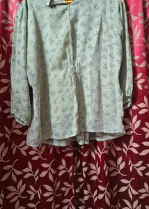 🌿 Elegant Sage Green Floral Dress 🌿