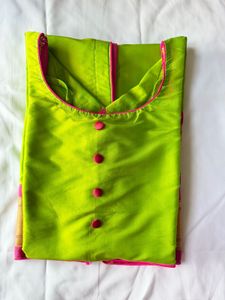 Vibrant Lime Green Kurta