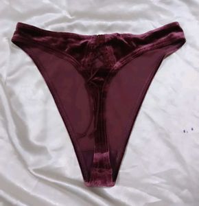 Velvet Thong Panty