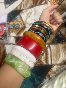 Vibrant Stackable Bangles(whole set 750)