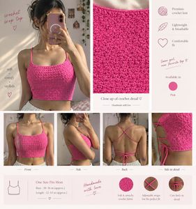 Crochet Halterneck Crop Top