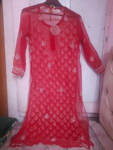 Chikankari Kurti With Inner