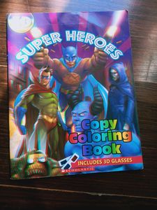 Treasure Hunt And Super  Heros Copy Colouring Book