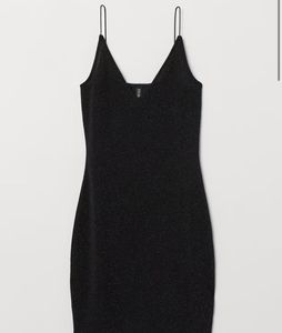 H&M Sparkly Black Mini Dress