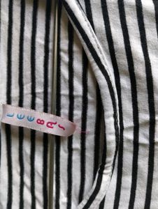 Striped Tom And Jerry Casual Crop Top