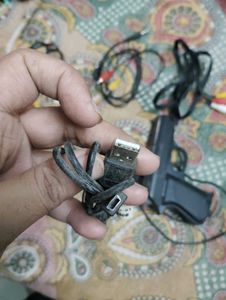 Video Game Gun &amp; AV Cables