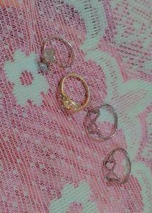 Charming Set of 4 Rings