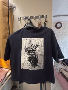 Navy Blue Graphic T-Shirt | Trendy Casual Tee