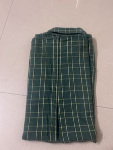Green Checkered Casual Shirt