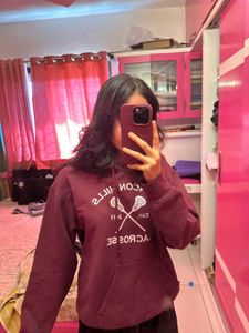 Maroon Lacrosse Hoodie