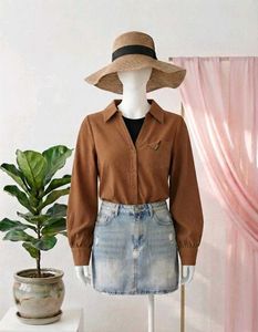 Brown Long Sleeve Shirt