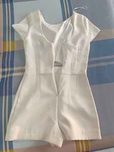 white mini one piece