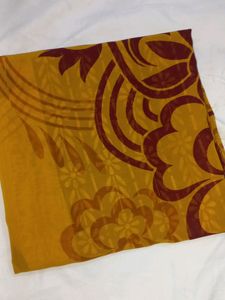 NEW MUSTARD PRINTED SAREE