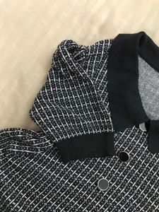 Korean Checked Knit Top Bust 36