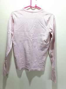 Baby Pink Sweater For Light Winter