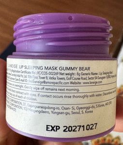 Laneige Lip Sleeping Mask Gummy Bear - mini size