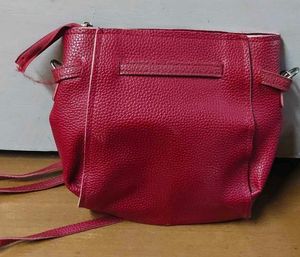 Red sling purse