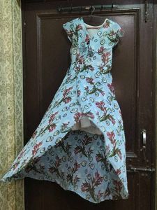 Women Printed Floral Dress Maxi Dres Long