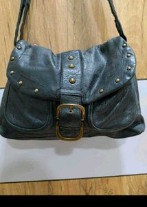 Stylish Studded Leather Crossbody Bag