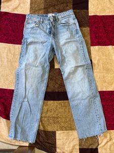 Light Wash Wide Leg Jeans