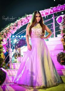 Elegant Lavender Lehenga Skirt