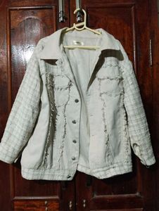 Tweed Stylish Distressed  Jacket