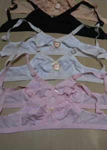 6 New Cotton Bras Combo Size 32B