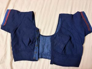 Elegant Navy Blue Saree with blouse