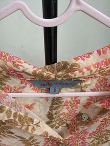 Sheer Floral Print Blouse