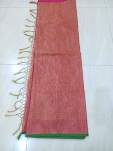 Stunning Pink Saree With Embellished Blouse