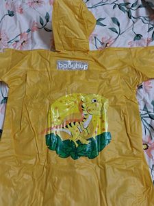 Babyhug Yellow Dino Raincoat for Kids