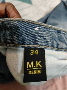 Distressed Denim Shorts