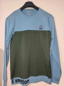 Benetton Color Block Sweatshirt full sleeve tshirt