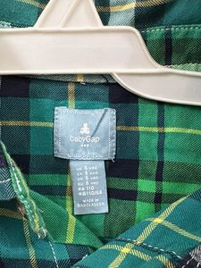 Green Plaid Long Sleeve Shirt
