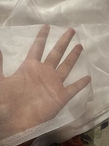 Pure White Organza Fabric