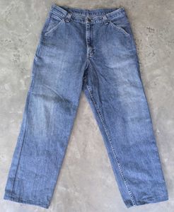 🇺🇸Lee's men's blue barrel fit jeans thick matter