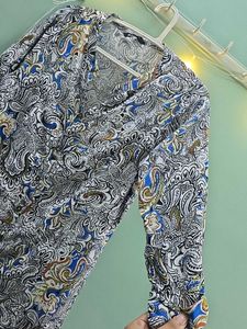 Chic Paisley Print Button-Down Dress