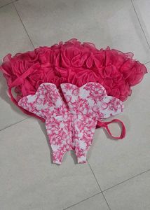 Girls Floral Dress with Ruffles
