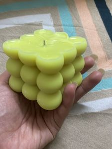 Green Bubble Candle