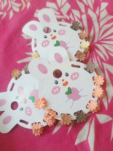 Cute Bunny Hair Clips Set 2 (