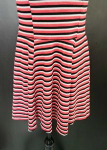 Striped Fit &amp; Flare Dress