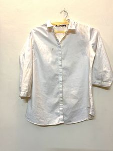 Classic White Button-Up Shirt