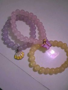 Boho Beaded Bracelets with Charms