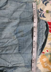 Light Wash Denim Western Shirt