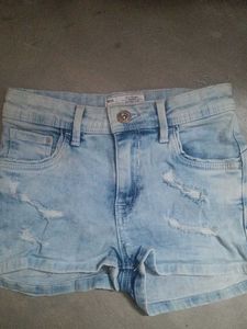 Lee Cooper blue Distressed Denim Shorts