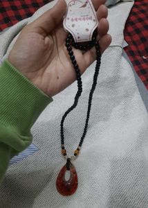 Red Stone Pendant Necklace
