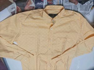 Hamercoop Men's Mandarin Collar Textured Shirt